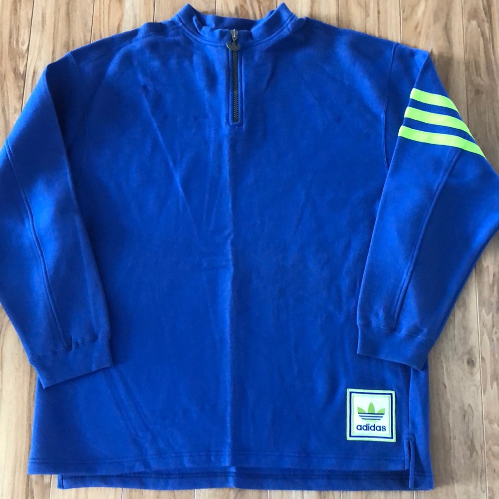 NWOT Vintage 90s Adidas Quarter Zip Sweater